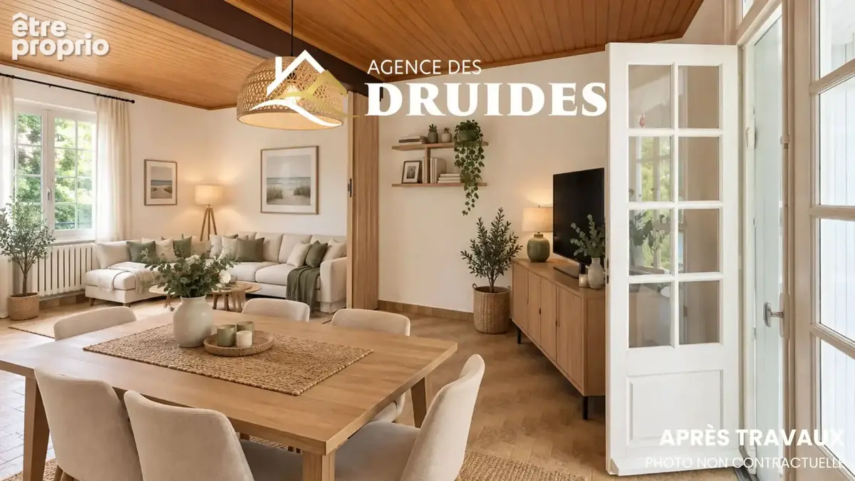 A vendre Saint-Philibert - Maison 106 m² - 3 chambres - Jardin, véranda - Proche rivière et mer - Beau potentiel - photo 8
