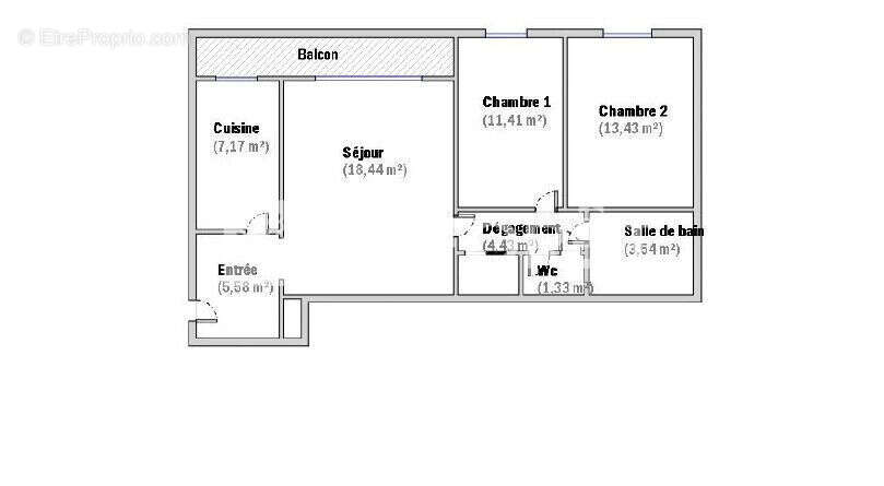 Appartement Paris 3 pièce(s) 66 m2 - photo 10