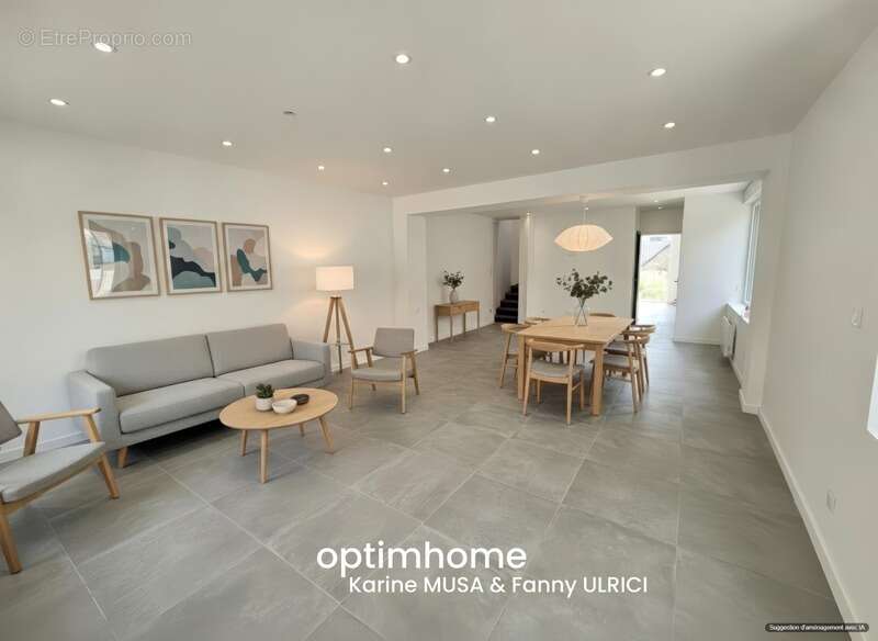 THIANT (59) -  Vente maison INDIVIDUELLE rénovée avec 2 chambres , cour , terrasse et terrain clos  - photo 6
