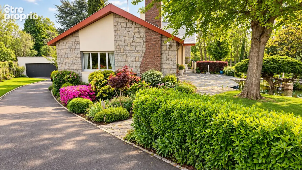 Beaumont-sur-sarthe  maison d'architecte  4 chambres avec beau jardin arboré - photo 8