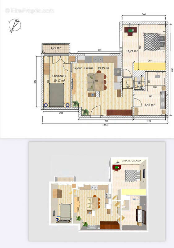 Appartement à SAINT-MAUR-DES-FOSSES