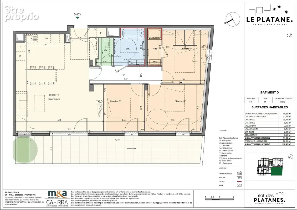 Appartement 91 m² à Lattes  - photo 3