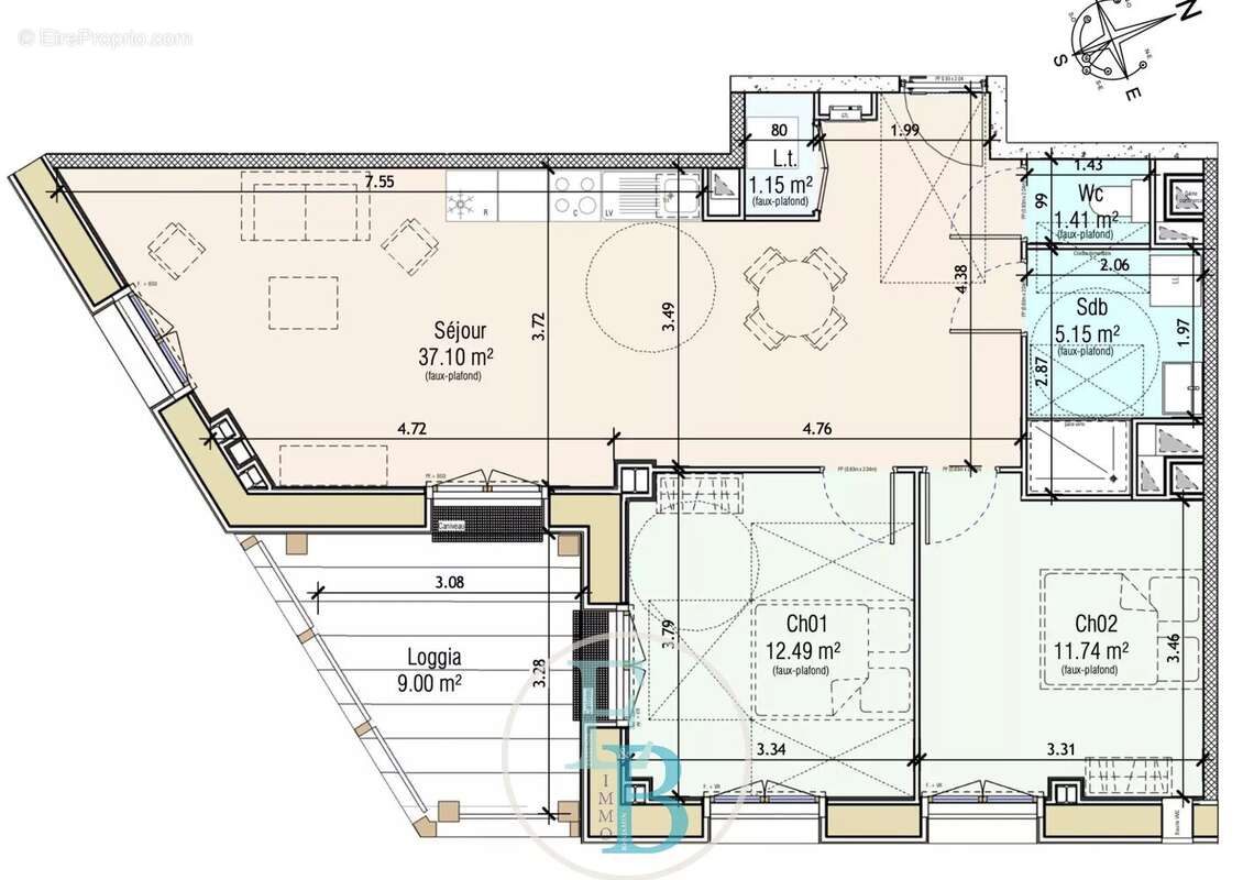Appartement à FLEURY-SUR-ORNE