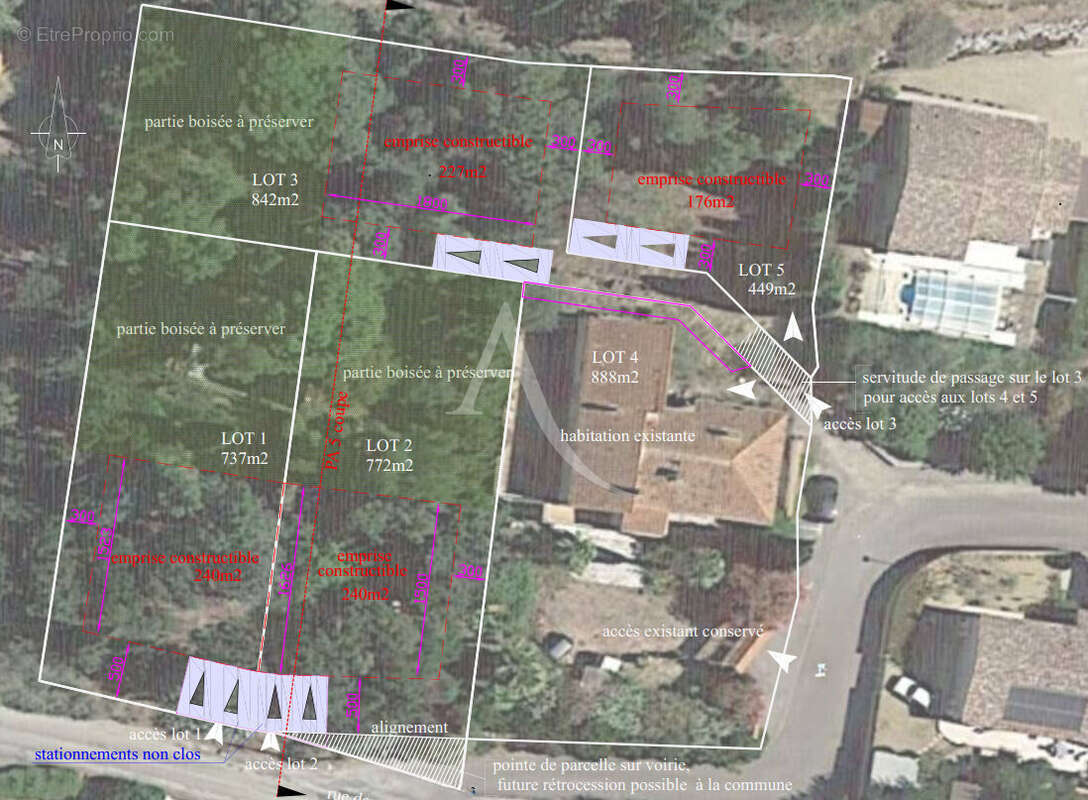 Terrain à OUVEILLAN