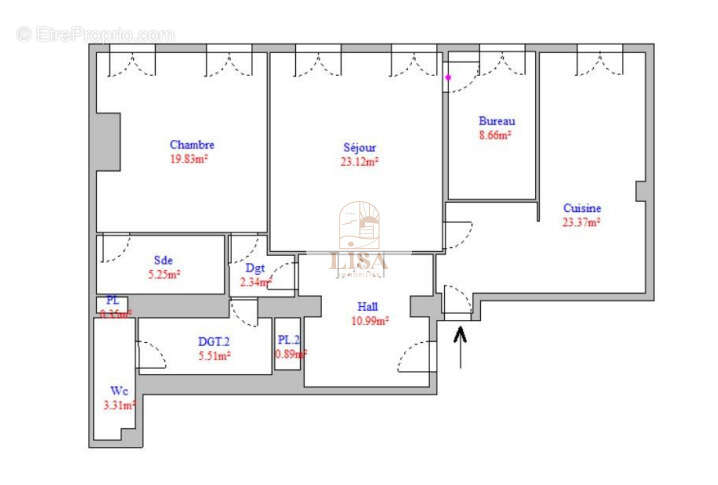 Appartement à MARSEILLE-1E