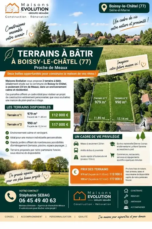 Terrain 979 m² à vendre à Boissy-Le-Chatel (77169) - photo 4
