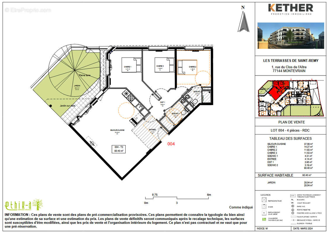 Appartement à MONTEVRAIN