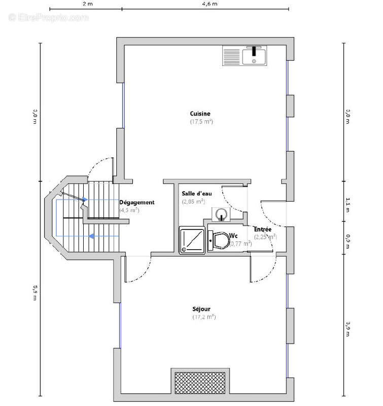 Maison à PORT-LE-GRAND
