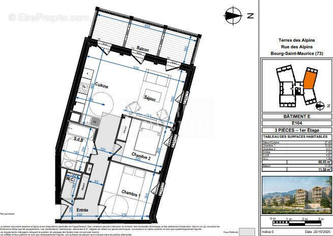 Appartement à BOURG-SAINT-MAURICE