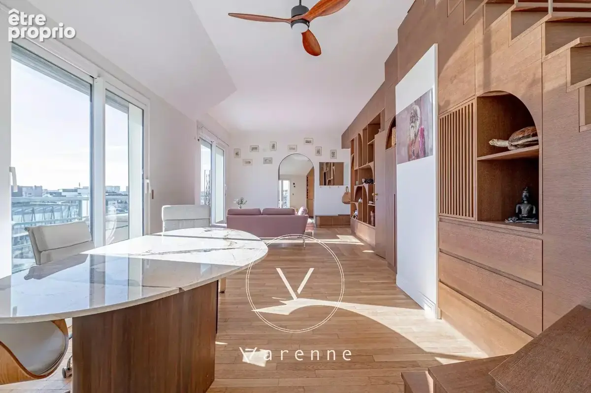 EXCLUSIVITE - Appartement à vendre 76m2 carrez avec terrasse 30m2 vue sur tout Paris - photo 6