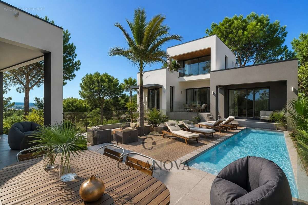 Villa contemporaine 357 m² avec piscine et vues dégagées Saint-Clément-de-Rivière - photo 3