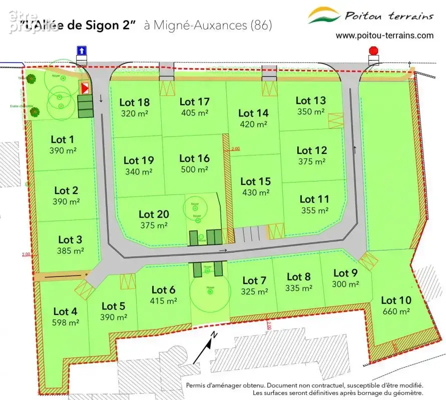 Terrain à bâtir- lot14- MIGNE AUXANCES - photo 7