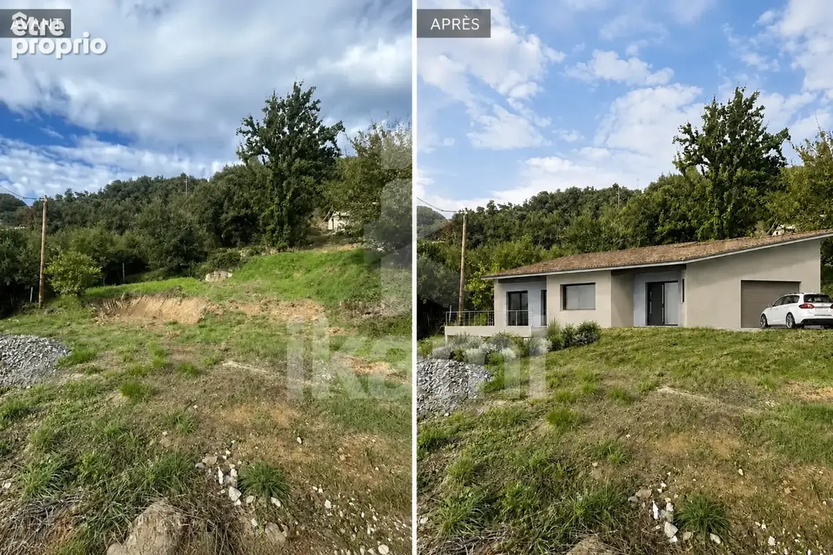 Terrain constructible viabilisé avec vue imprenable sur la vallée de l'Eyrieux - photo 2