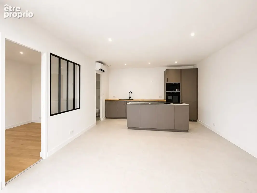 Secteur paix , au pied du centre ville, spacieux t2 rénové de plain pied de 48m² - photo 2