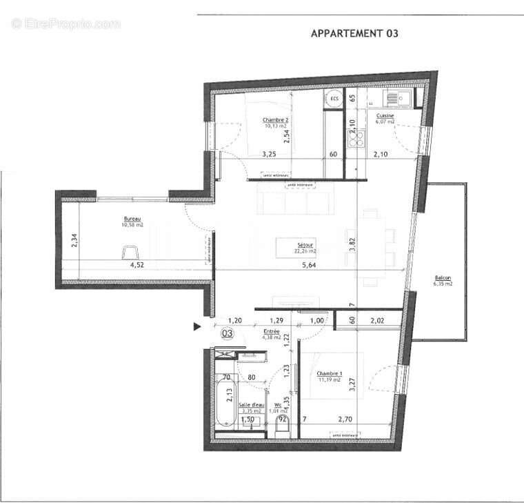 Appartement à TOULOUSE