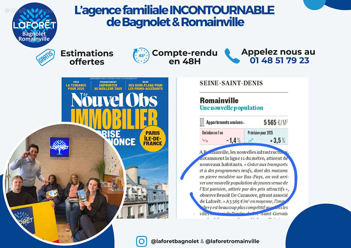 Terrain constructible de 557m² avec maison de 60m² à Bagnolet - photo 11
