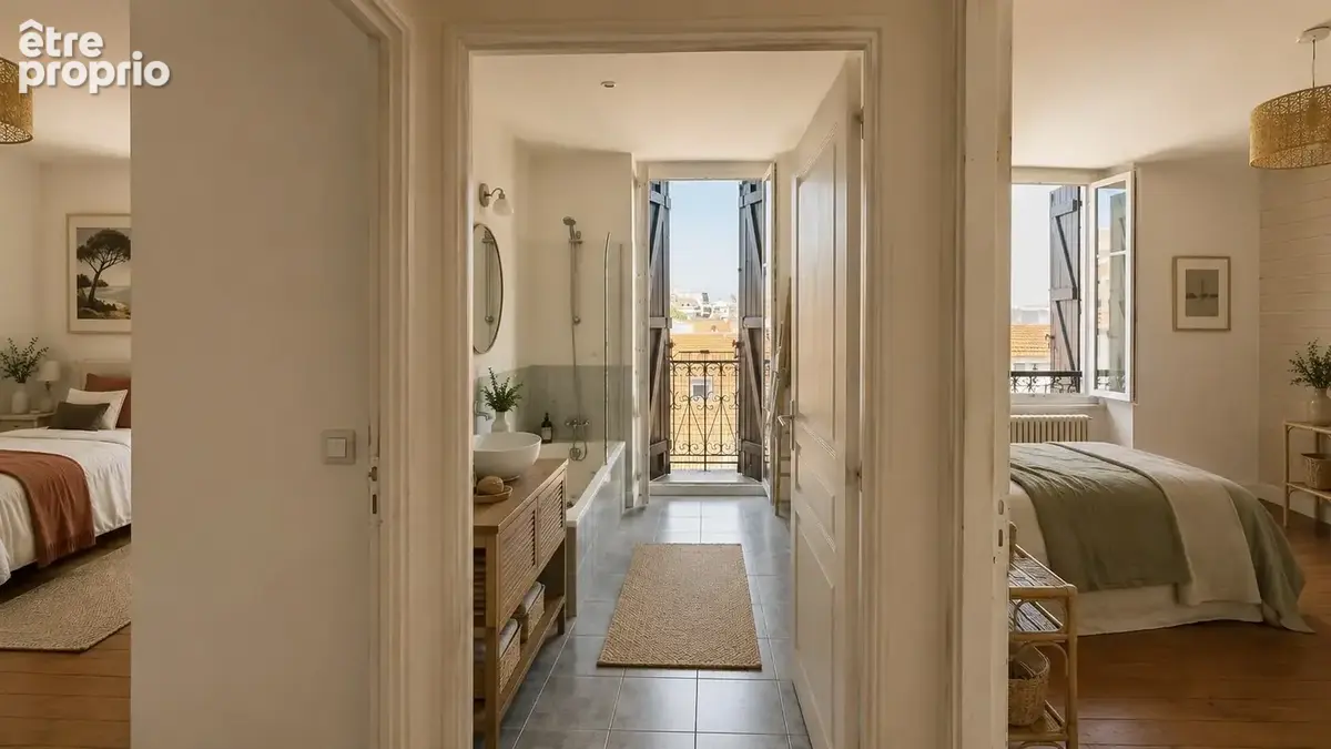 BIARRITZ Centre  Grande Plage à pied  T4 de 97 m²  Dernier étage  Petite copropriété - photo 6