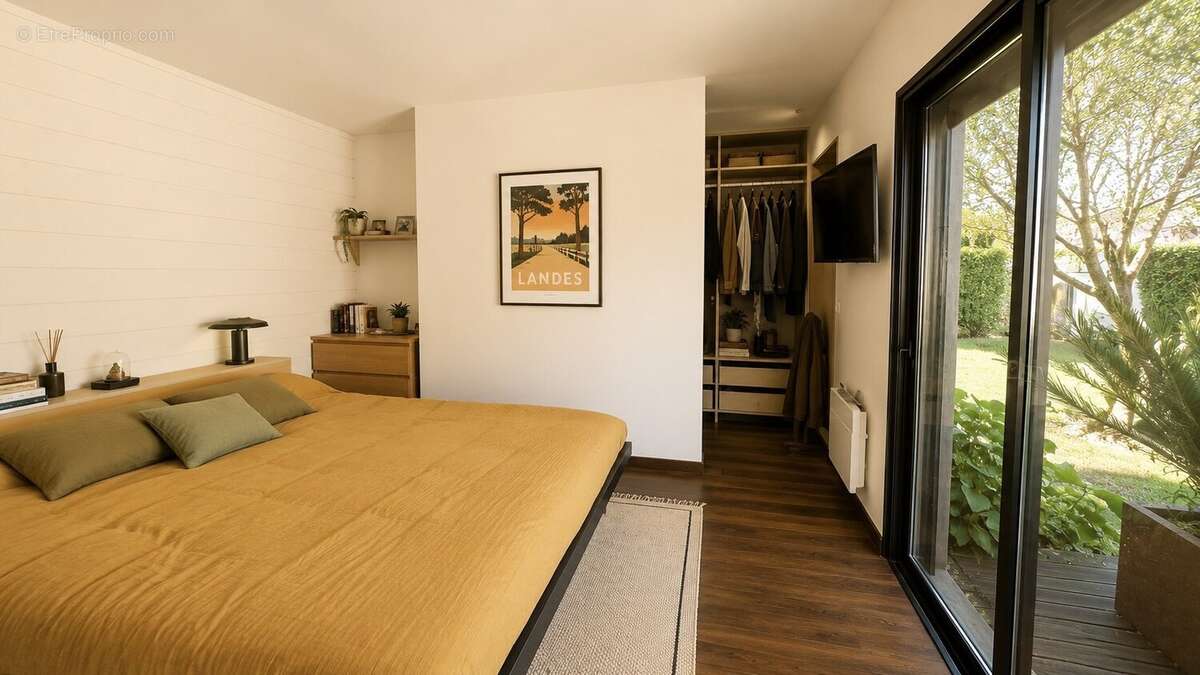 À 2 km de Dax, villa d'architecte T6 de plain-pied avec piscine et 5 chambres. - photo 13