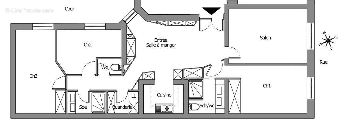 Appartement à PARIS-15E