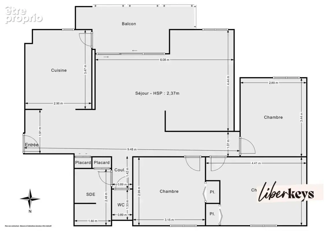 La Pompignane - T4 rénové 82 M², 3 chambres, terrasse, parking et cave - photo 14