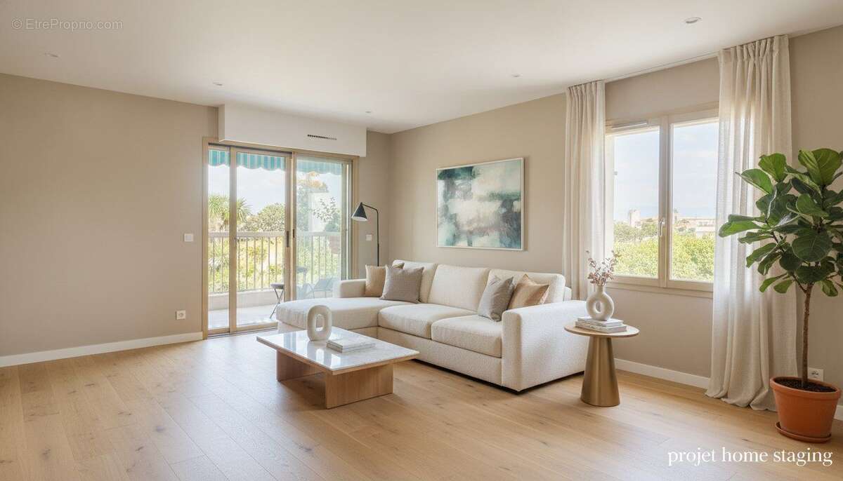  Cannes, plage du Midi — 3 pièces 80 m², aperçu mer, box fermé - photo 3