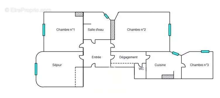 Nice Chambrun 3/4P 85m² Balcon "June" - photo 12
