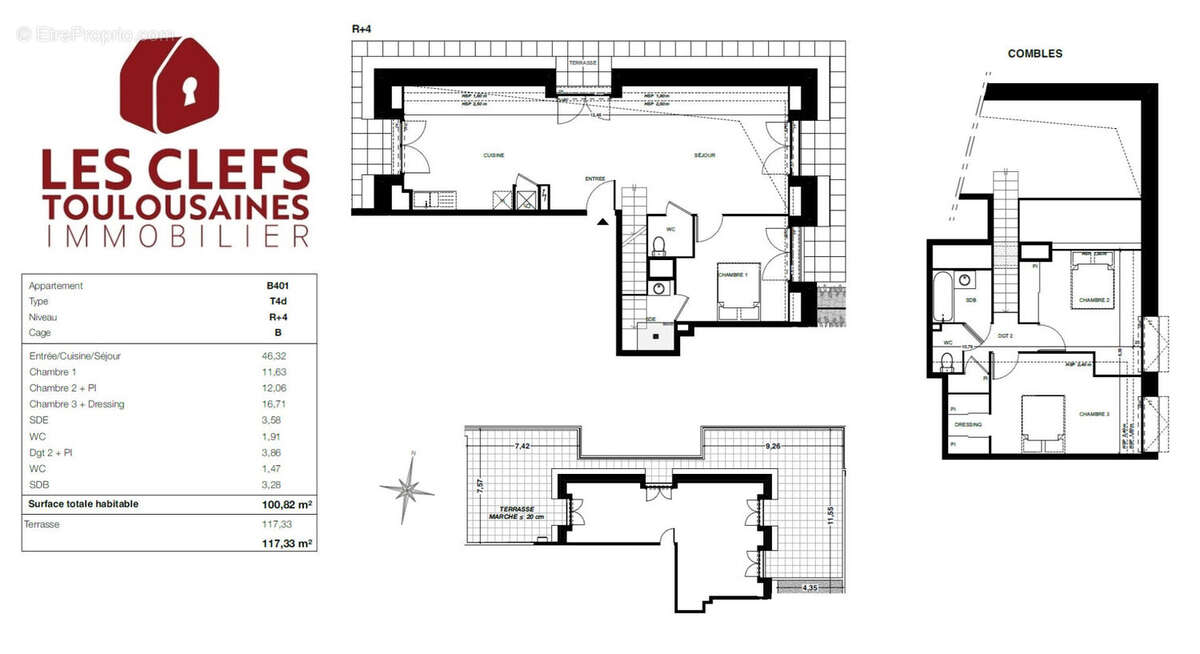Appartement à QUINT-FONSEGRIVES