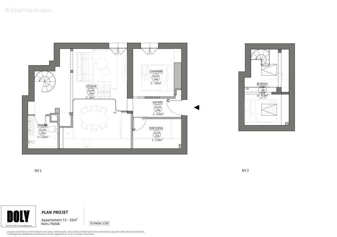 Appartement à PARIS-1E