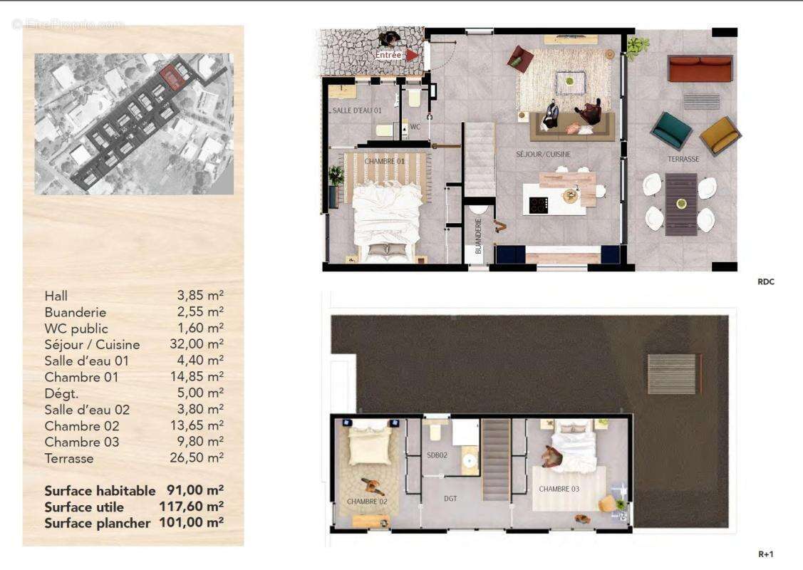 Villa T4 (lot n°12) – Baie-Mahault - photo 3