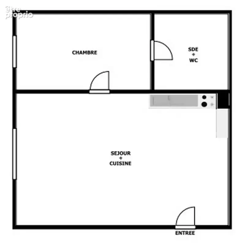 Clichy gare clichy/levallois -  2 pieces - 299 000 fai - photo 4