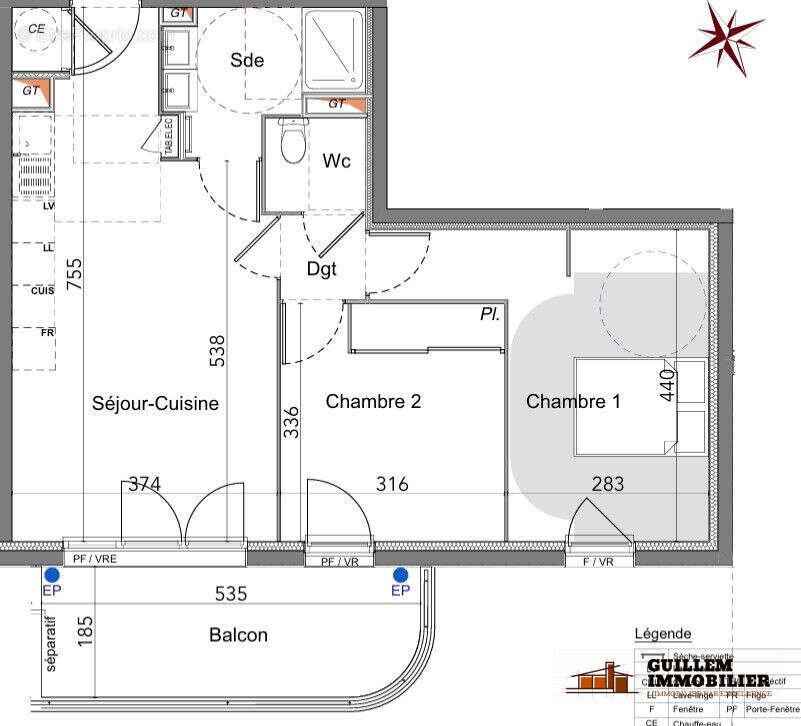 Appartement 57 m² à Toulon  - photo 2