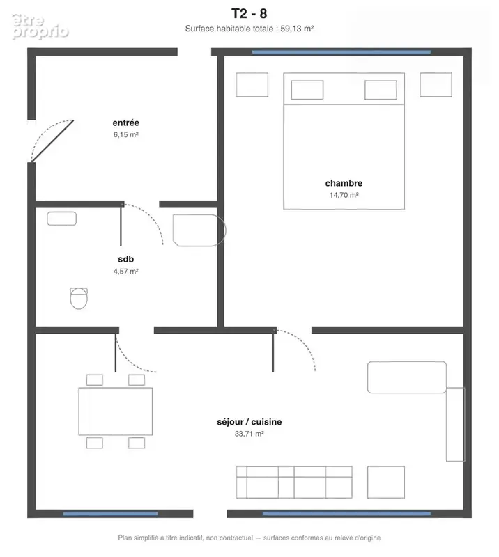 Appartement 2 pièces 60 m² à vendre à Arques-La-Bataille (76880) - photo 3