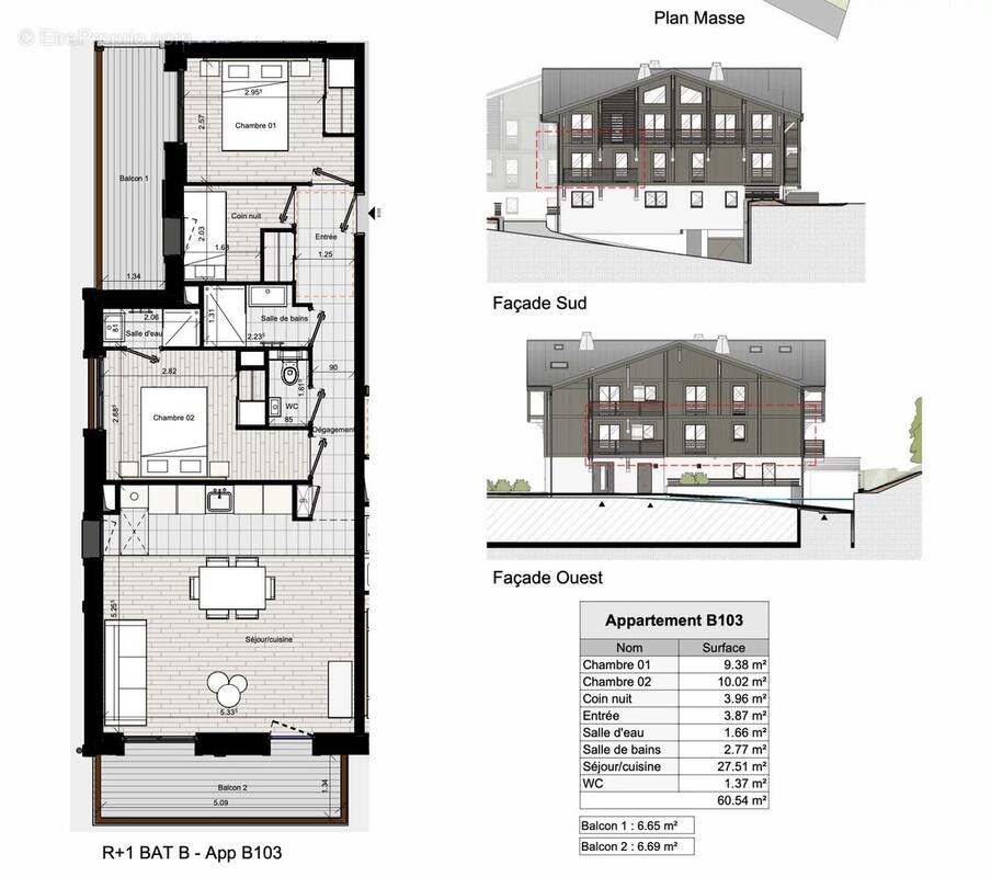 Appartement à MORILLON