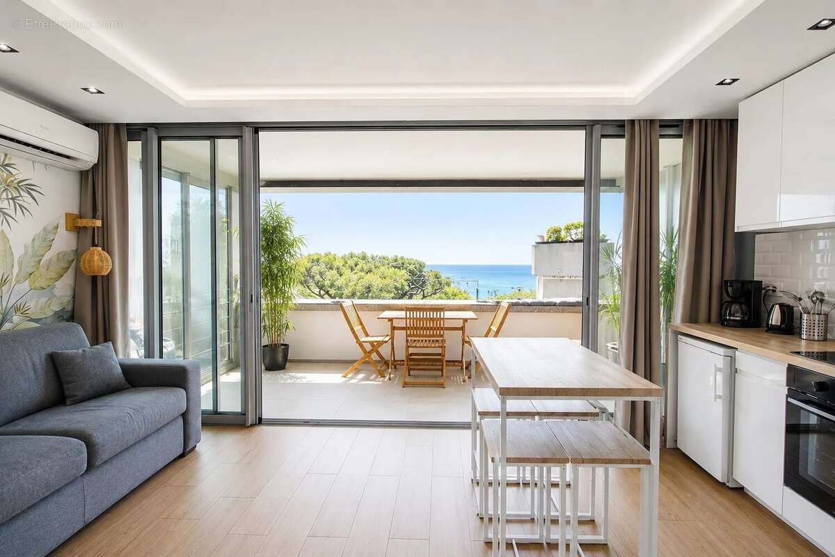 Cap d'ail "costa plana" - 2p 28m²  vue mer  terrasse 12m²  parking  piscine - photo 3