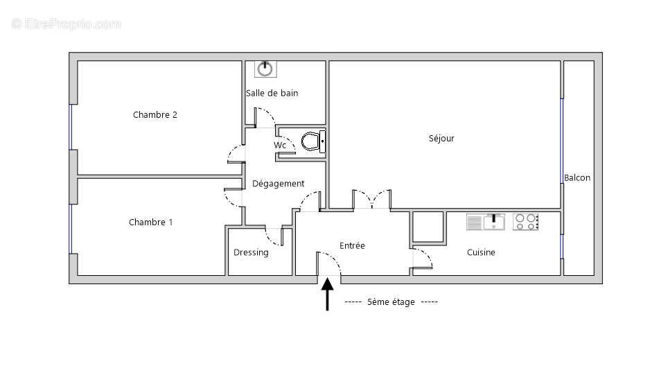 Appartement à COURBEVOIE