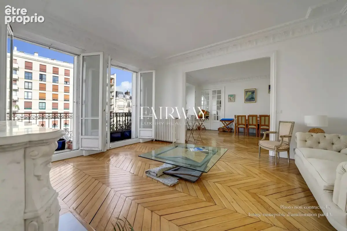 Appartement familial  174 m² - étage élevé avec balcon 4 chambres Paris 16ème - Flandrin - photo 2