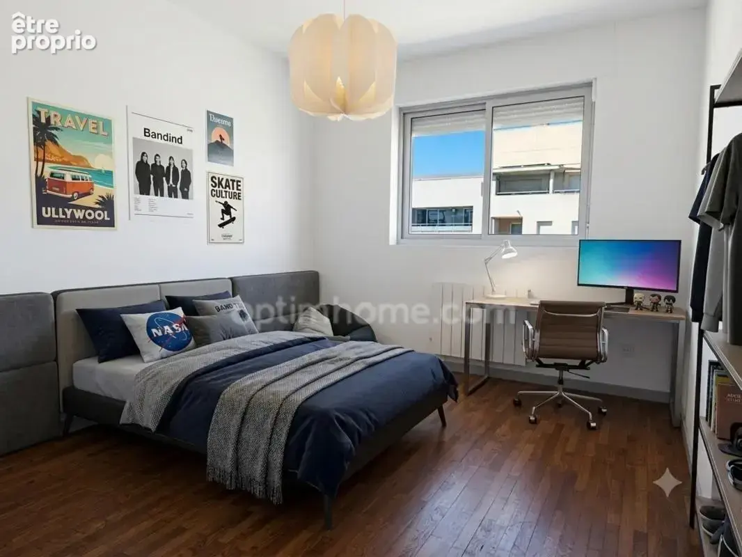 VILLEURBANNE La Doua – à vendre T4, 3 chambres, traversant rénové de 90 m² avec balcon, cave - photo 3