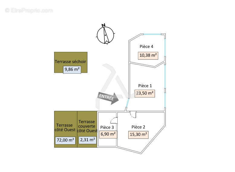 Appartement t2 de 60 m2 avec atelier de 56m2 dans petite copropriété de charme à 20min de porto-vecchio - photo 20