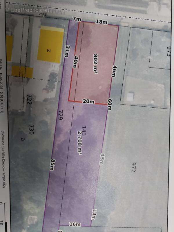Terrain 400 M² m² / LA VILLE-DIEU-DU-TEMPLE / 82290 - photo 2