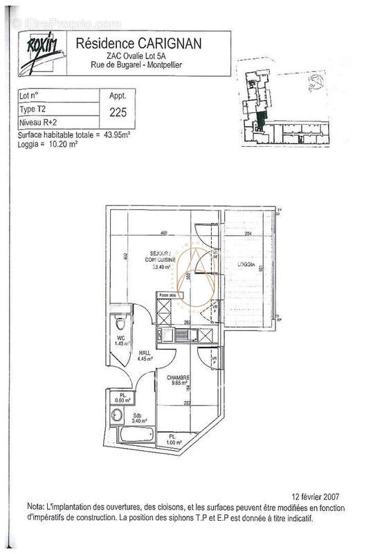 Appartement à MONTPELLIER