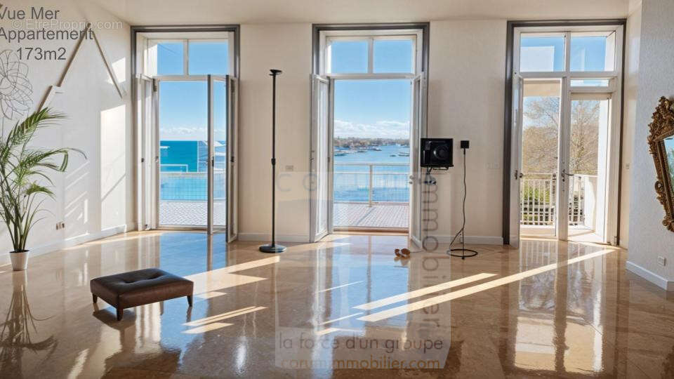 SÈTE (34) — Appartement Haussmannien XIX siècle de 254 m2 avec vue mer panoramique - photo 10