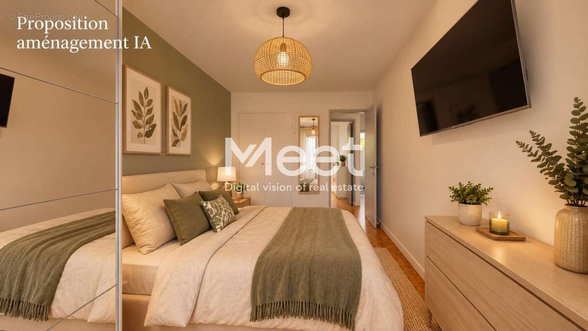 Appartement - 61,67m2 - 2 chambres - balcon - parking - photo 9