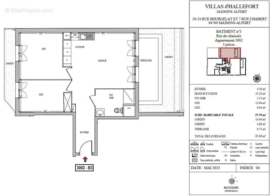 Appartement à MAISONS-ALFORT