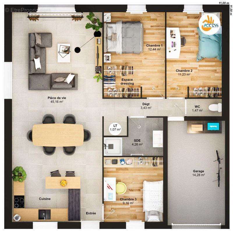 Maison 5 pièces 88 m2 - photo 7