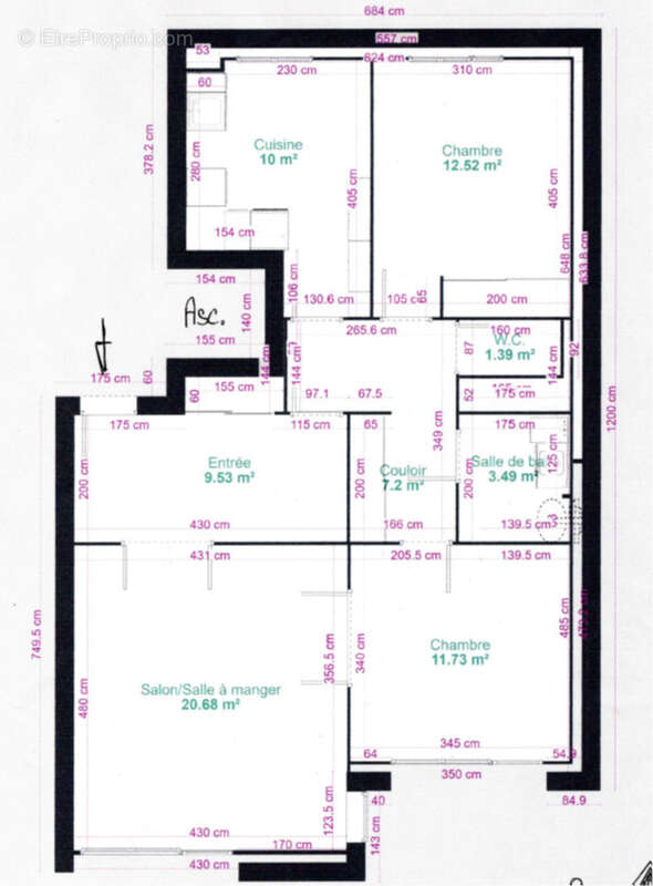 Appartement à LYON-3E