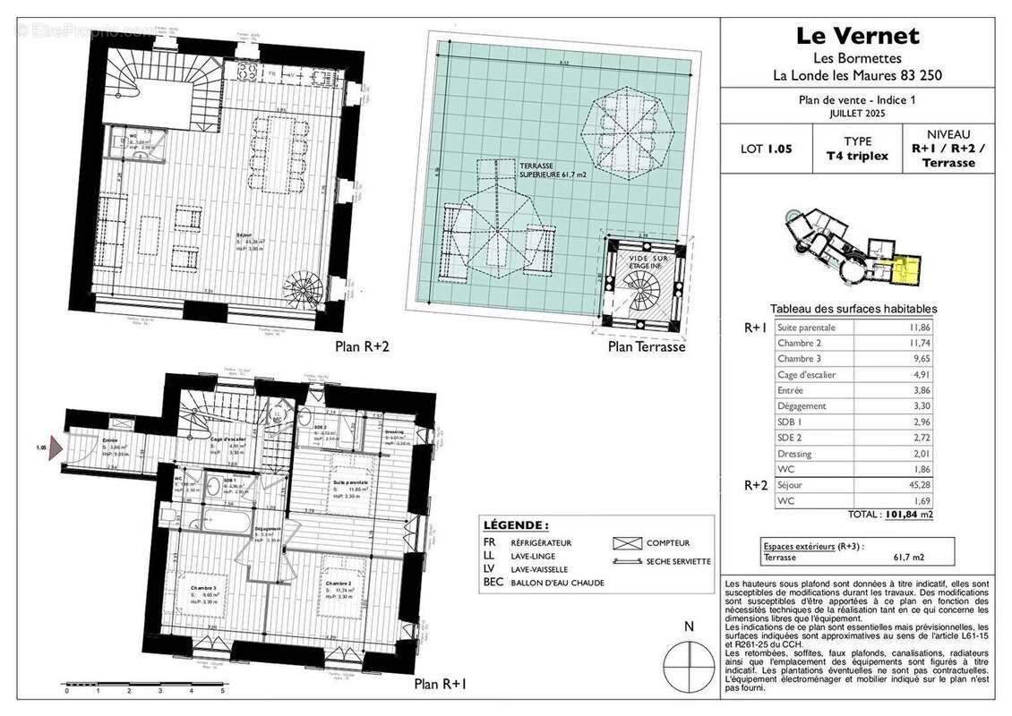 Appartement à LA LONDE-LES-MAURES