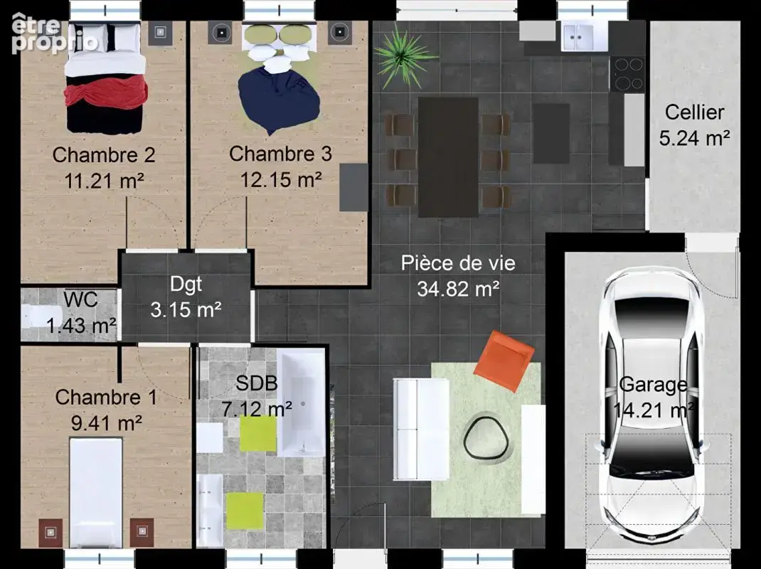 Maison La Menitre 5 pièce(s) 84 m2 - photo 2