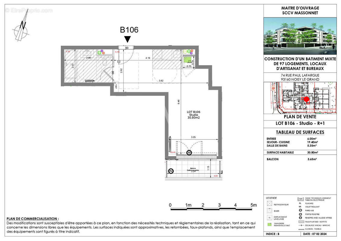 Appartement à NOISY-LE-GRAND