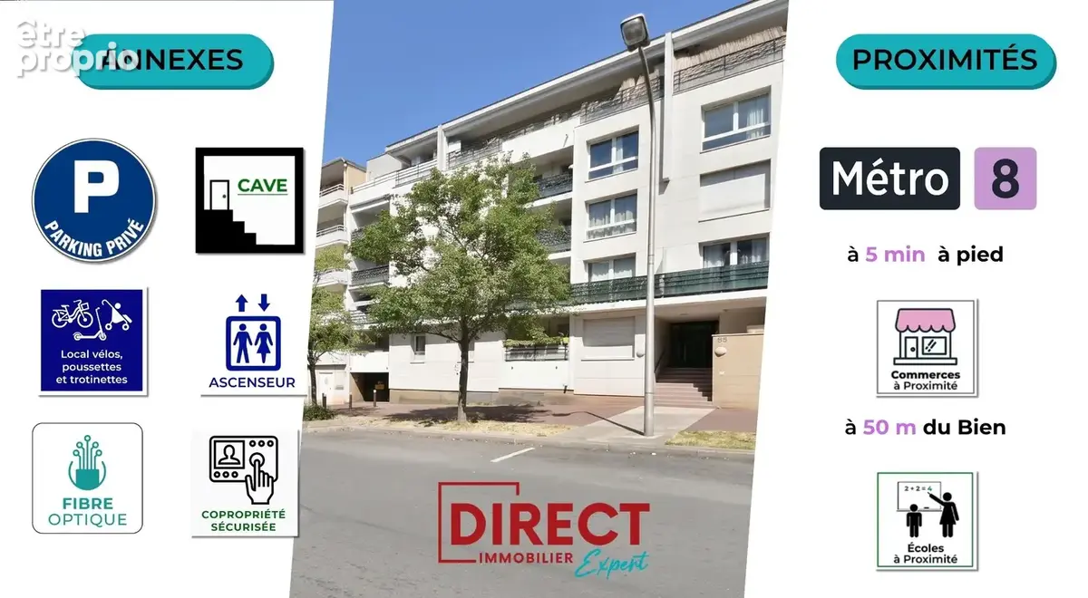 Creteil pointe du lac / 5 min du metro / studio 28m2 + parking - photo 11