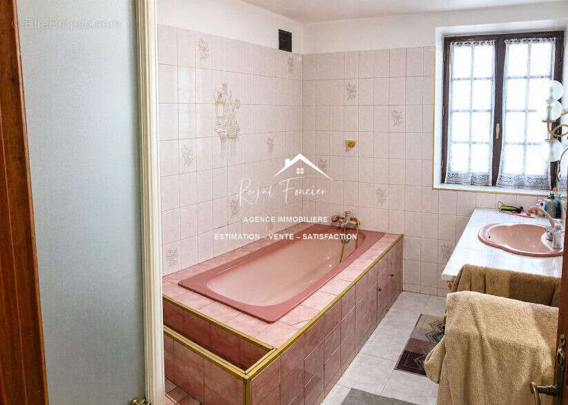 Salle de bain avec douche - Maison à CHARNIZAY